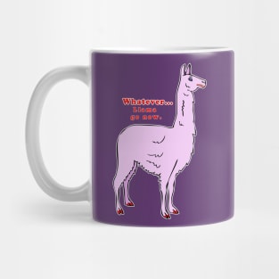 Llama Go Now Mug